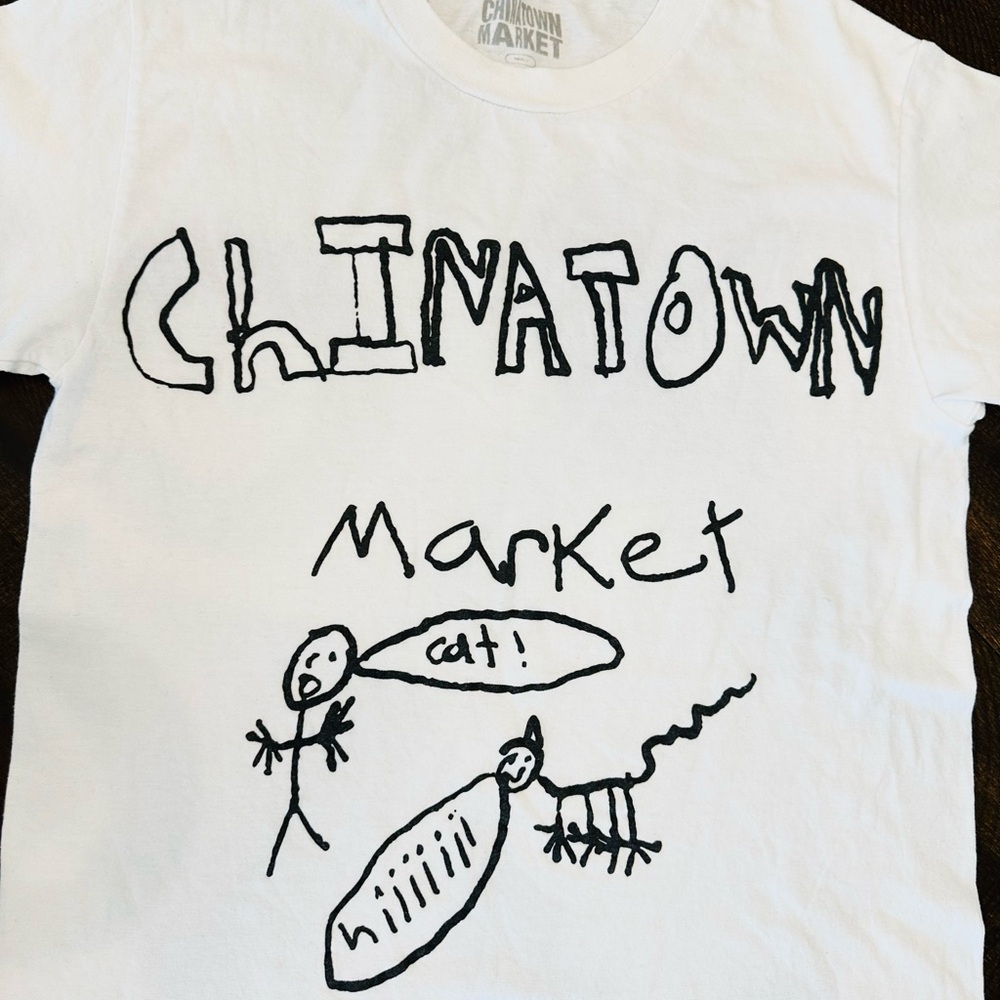 Chinatown Market ‘Cat! hiiiiiii’ Men’s T-shirt-Size Small - Picture 2 of 6